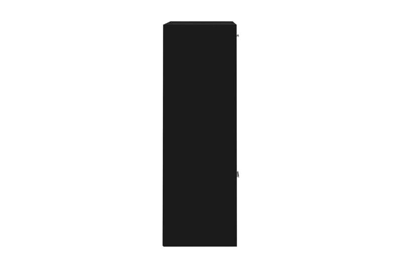 Förvaringsskåp svart 60x29,5x90 cm spånskiva - Svart - Förvaringsskåp