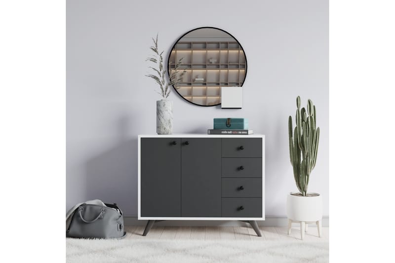 Förvaringsskåp Urgby 100x82 cm - Vit - Förvaring - Skåp - Förvaringsskåp