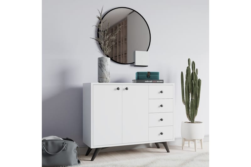 Förvaringsskåp Urgby 100x82 cm - Vit - Förvaring - Skåp - Förvaringsskåp