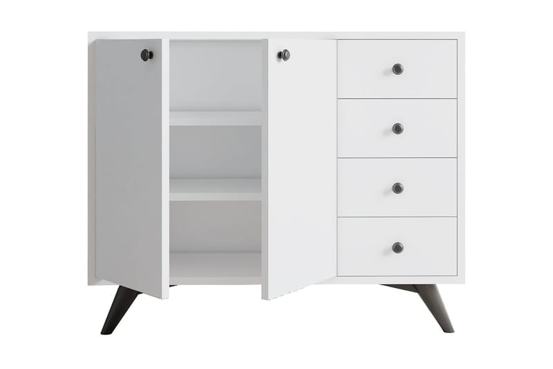 Förvaringsskåp Urgby 100x82 cm - Vit - Förvaring - Skåp - Förvaringsskåp