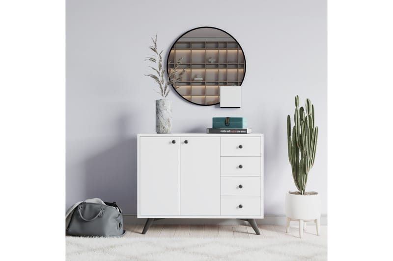 Förvaringsskåp Urgby 100x82 cm - Vit - Förvaring - Skåp - Förvaringsskåp