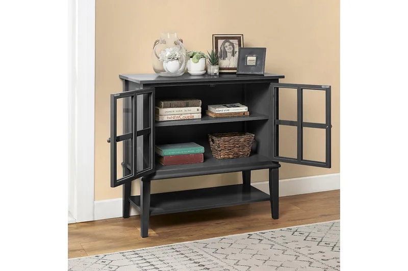 Franklin Förvaringsskåp 80x40 cm Svart - Dorel Home - Förvaring - Skåp - Förvaringsskåp