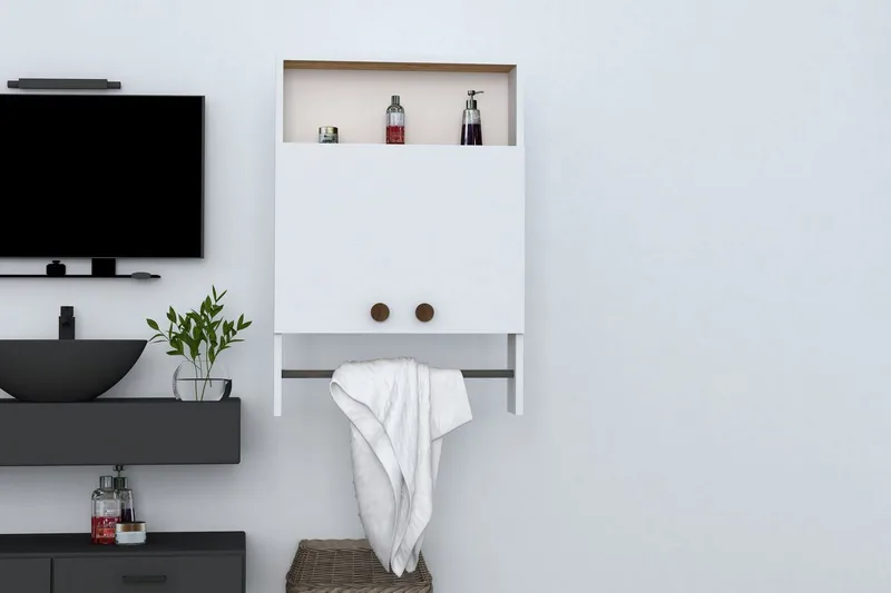 Giff Badrumsskåp 60 cm - Vit - Förvaring - Skåp - Förvaringsskåp