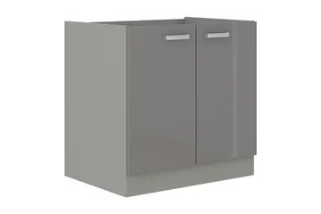 Grey Skåp för tvättmaskin 80x50x82 cm - Grå - Förvaring - Skåp - Förvaringsskåp