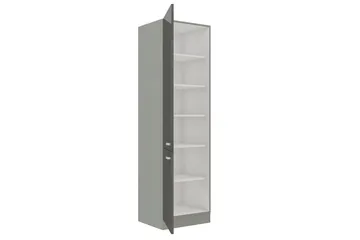 Grey Skåp med dörrar 40x57x210 cm - Grå/Vit - Förvaring - Skåp - Förvaringsskåp