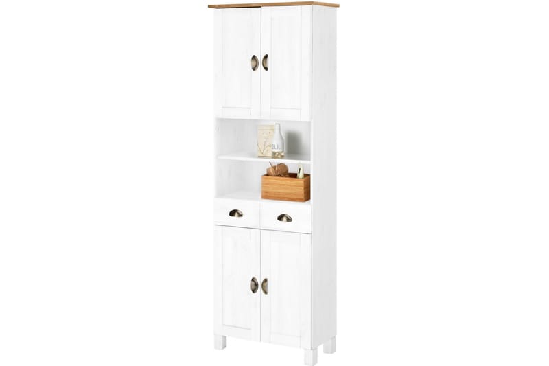 Högskåp Mohaklina - Vit - Förvaring - Skåp - Förvaringsskåp