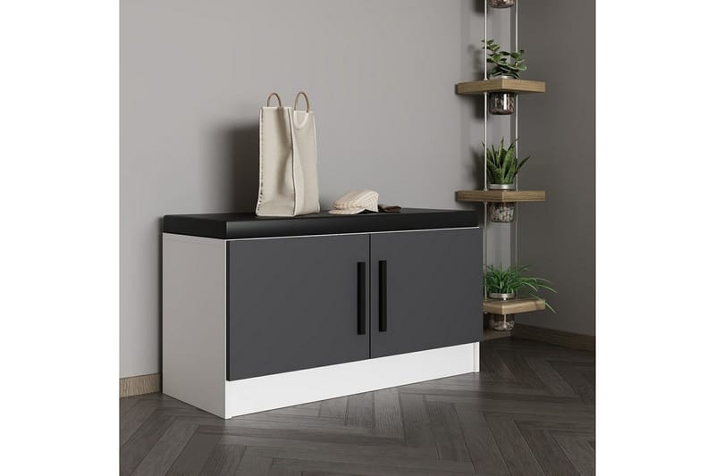 Hew Omklädningsskåp 90x35 cm - Antracit - Förvaring - Skåp - Förvaringsskåp