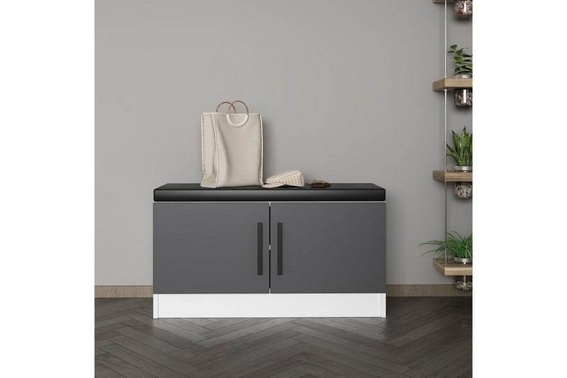 Hew Omklädningsskåp 90x35 cm - Antracit - Förvaring - Skåp - Förvaringsskåp