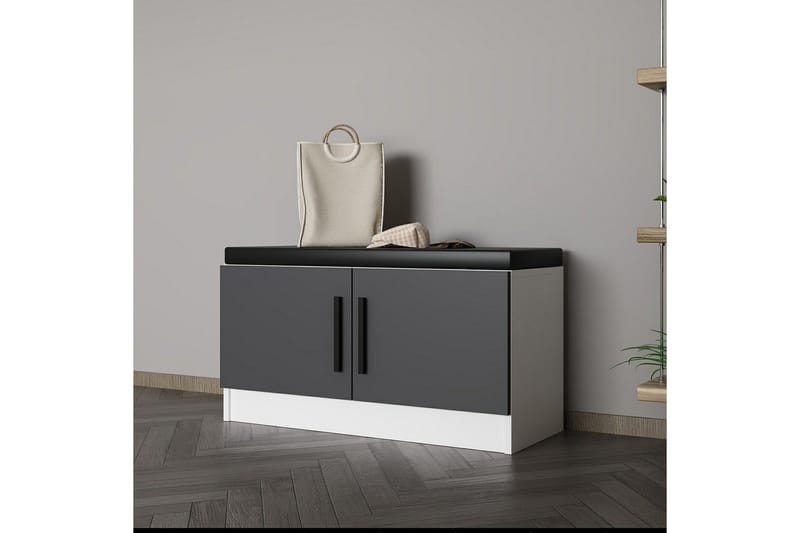 Hew Omklädningsskåp 90x35 cm - Antracit - Förvaring - Skåp - Förvaringsskåp