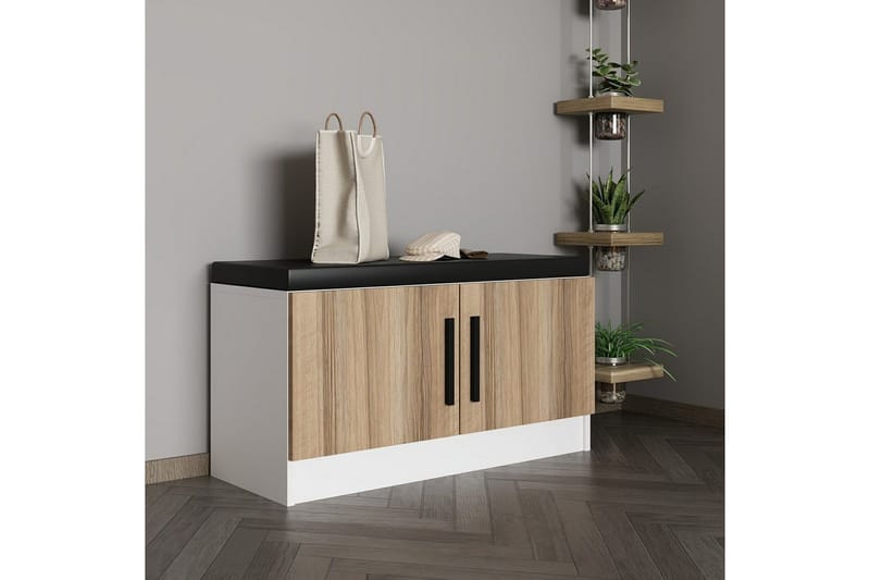 Hew Omklädningsskåp 90x35 cm - Valnöt - Förvaring - Skåp - Förvaringsskåp