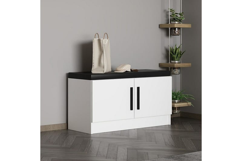 Hew Omklädningsskåp 90x35 cm - Vit - Förvaring - Skåp - Förvaringsskåp