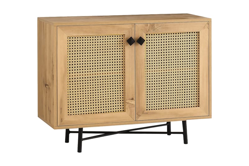 Highboard 40x100 cm - Natur/Svart - Förvaring - Skåp - Förvaringsskåp