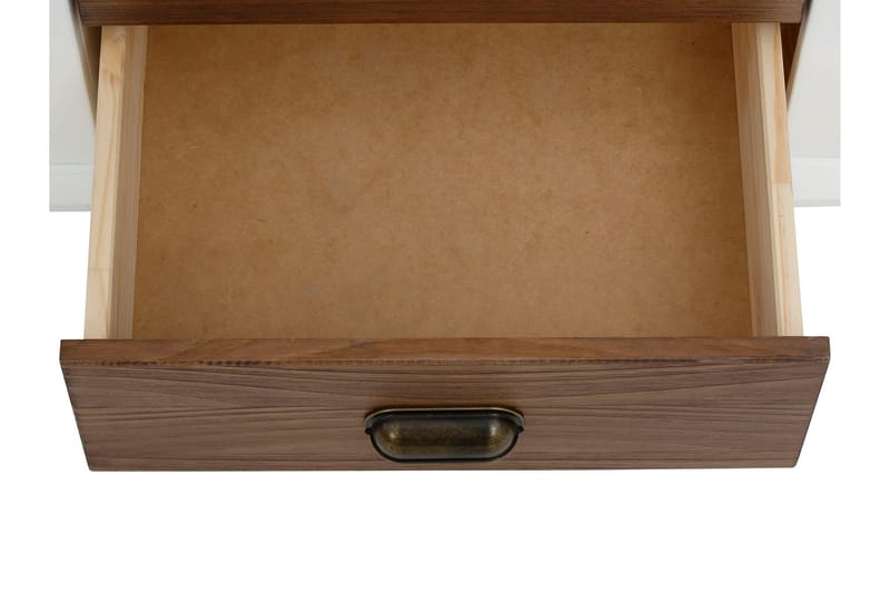 Highboard Aislinn - Vit/Brun - Förvaring - Skåp - Förvaringsskåp