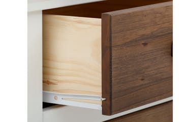 Highboard Aislinn - Vit/Brun - Förvaring - Skåp - Förvaringsskåp