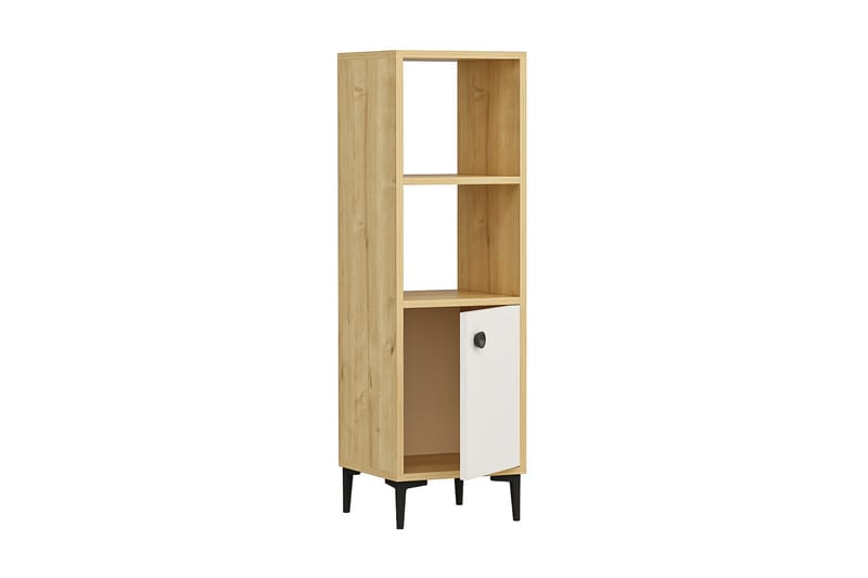 Highboard Alonea 39x35 cm - Blå/Natur/Vit - Förvaringsskåp