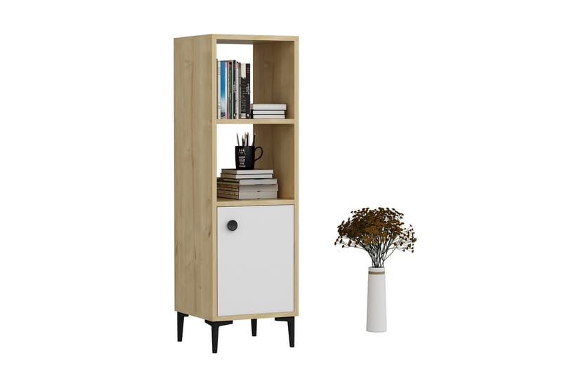 Highboard Alonea 39x35 cm - Blå/Natur/Vit - Förvaringsskåp