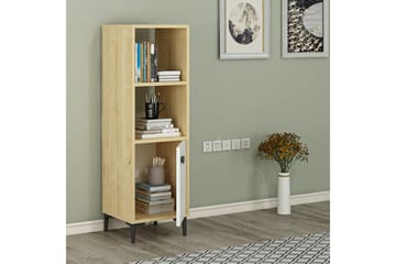 Highboard Alonea 39x35 cm - Blå/Natur/Vit - Förvaring - Skåp - Förvaringsskåp