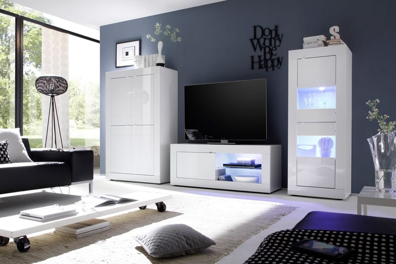 Highboard Astal 102 cm - Vit - Förvaring - Skåp - Förvaringsskåp