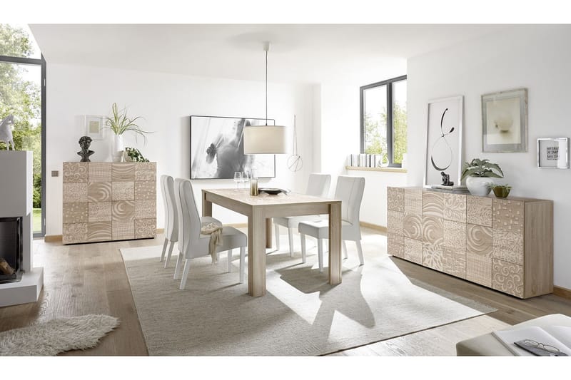 Highboard Bayoner 121 cm - Brun - Förvaring - Skåp - Förvaringsskåp