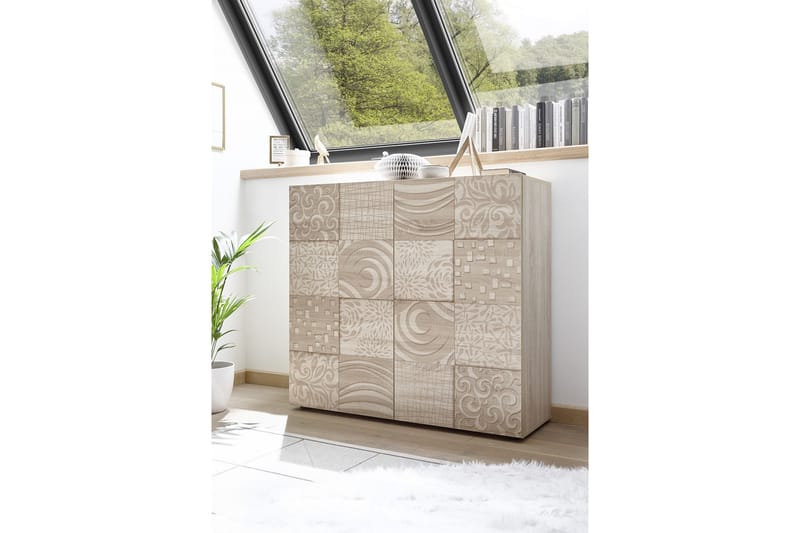Highboard Bayoner 121 cm - Brun - Förvaring - Skåp - Förvaringsskåp