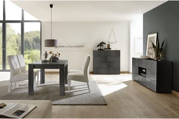 Highboard Bayoner 121 cm - Grå - Förvaring - Skåp - Förvaringsskåp