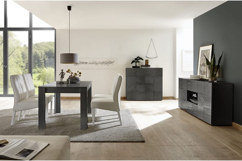 Highboard Bayoner 121 cm - Grå - Förvaring - Skåp - Förvaringsskåp