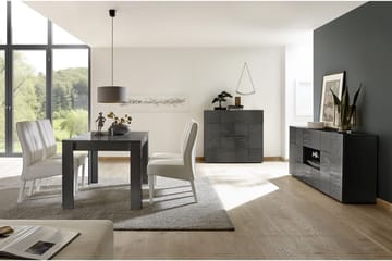 Highboard Bayoner 121 cm - Grå - Förvaring - Skåp - Förvaringsskåp