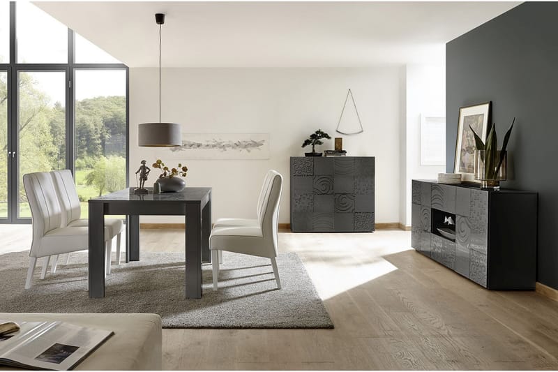 Highboard Bayoner 121 cm - Grå - Förvaring - Skåp - Förvaringsskåp