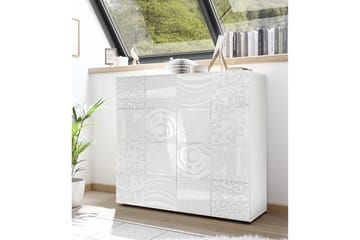Highboard Bayoner 121 cm - Vit - Förvaring - Skåp - Förvaringsskåp