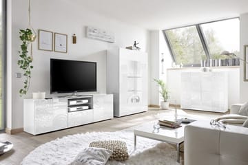 Highboard Bayoner 121 cm - Vit - Förvaring - Skåp - Förvaringsskåp
