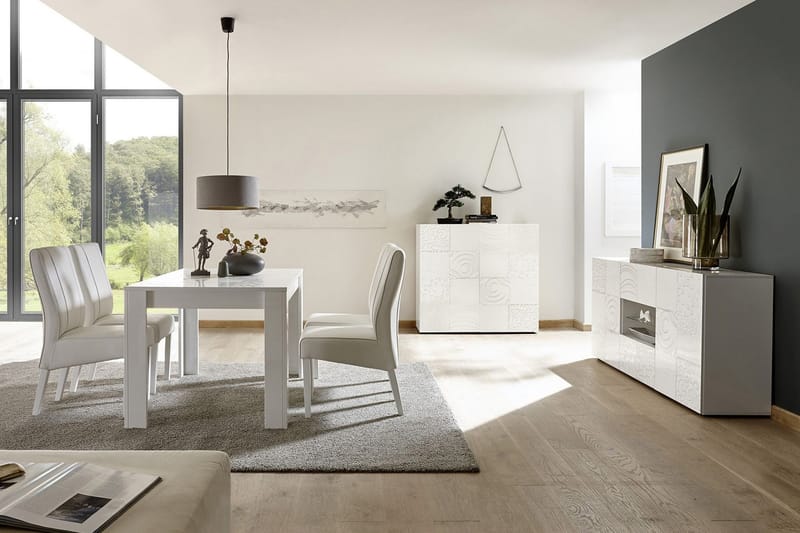 Highboard Bayoner 121 cm - Vit - Förvaring - Skåp - Förvaringsskåp