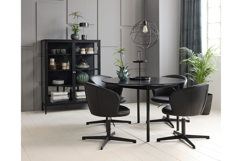 Highboard Birningham 110x140 cm - Svart - Förvaring - Skåp - Förvaringsskåp