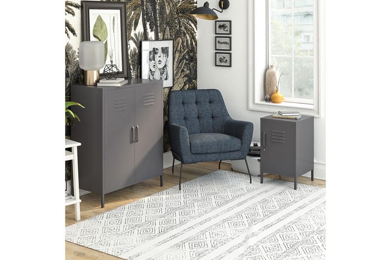 Highboard Bradford Grå - Dorel Home - Förvaring - Skåp - Förvaringsskåp