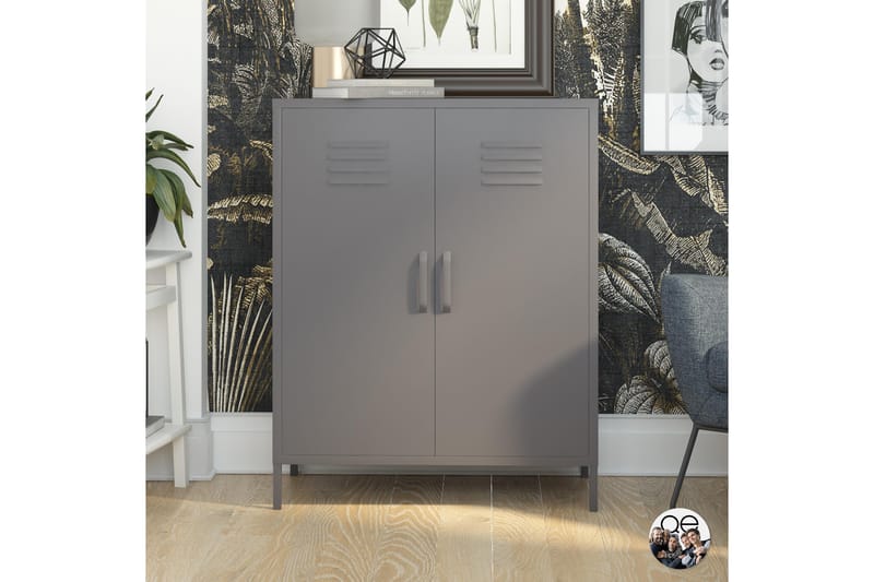 Highboard Bradford Grå - Dorel Home - Förvaring - Skåp - Förvaringsskåp
