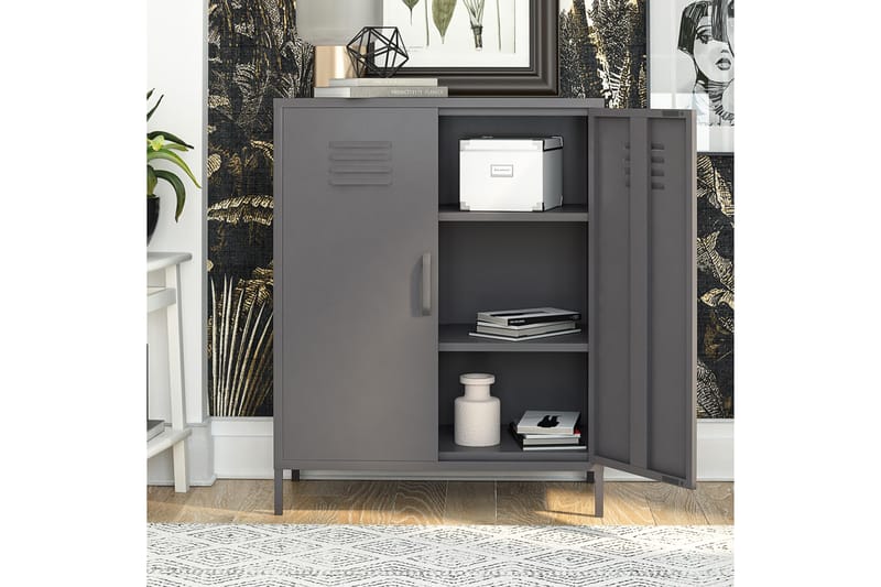 Highboard Bradford Grå - Dorel Home - Förvaring - Skåp - Förvaringsskåp