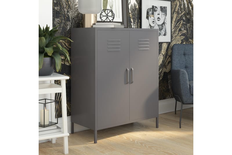 Highboard Bradford Grå - Dorel Home - Förvaring - Skåp - Förvaringsskåp