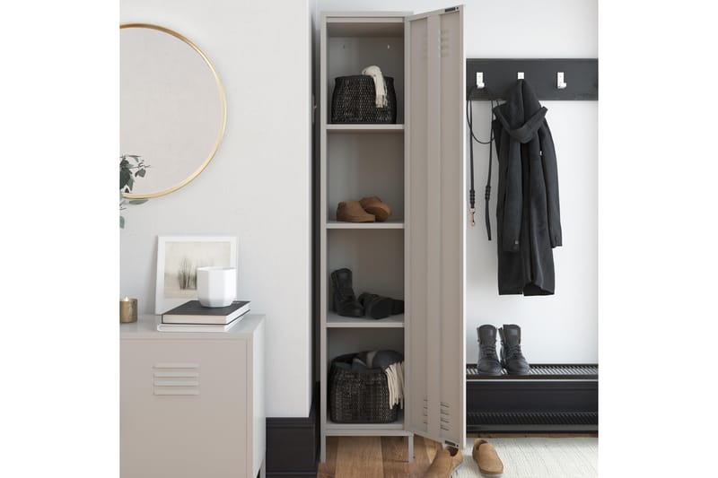 Highboard Bradford Ljusgrå - Dorel Home - Förvaring - Skåp - Förvaringsskåp