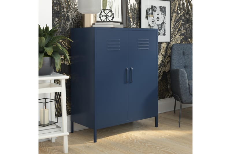 Highboard Bradford Mörkblå - Dorel Home - Förvaring - Skåp - Förvaringsskåp