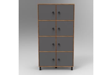 Highboard Dewat 40x96 cm - Teak/Antracit - Förvaring - Skåp - Förvaringsskåp