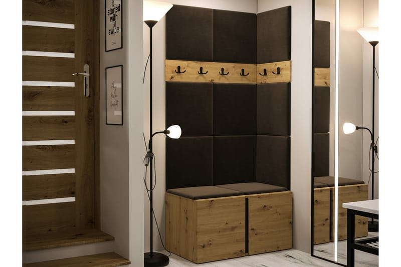 Highboard Dunvegan - Brun - Förvaring - Skåp - Förvaringsskåp