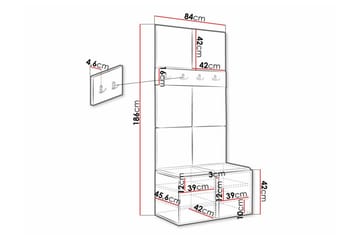 Highboard Dunvegan - Brun - Förvaring - Skåp - Förvaringsskåp