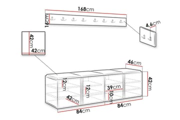Highboard Dunvegan - Brun - Förvaring - Skåp - Förvaringsskåp