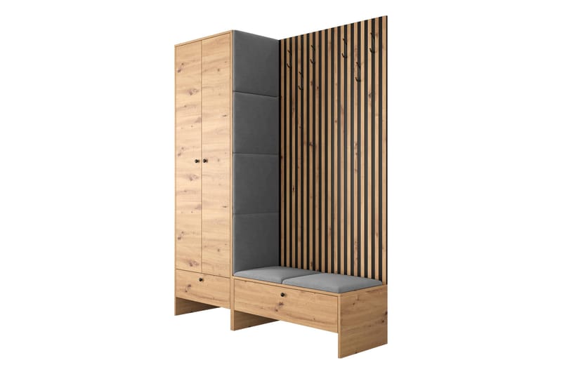 Highboard Dunvegan - Grå - Förvaring - Skåp - Förvaringsskåp