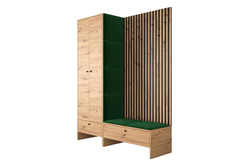 Highboard Dunvegan - Grön - Förvaring - Skåp - Förvaringsskåp
