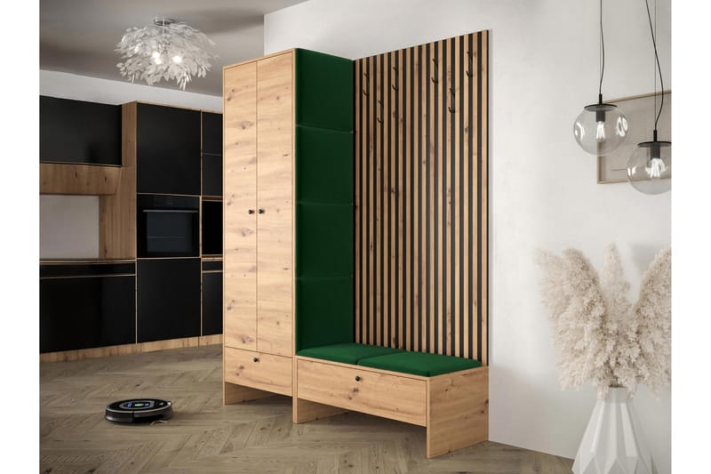 Highboard Dunvegan - Grön - Förvaring - Skåp - Förvaringsskåp