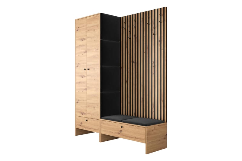 Highboard Dunvegan - Svart - Förvaring - Skåp - Förvaringsskåp