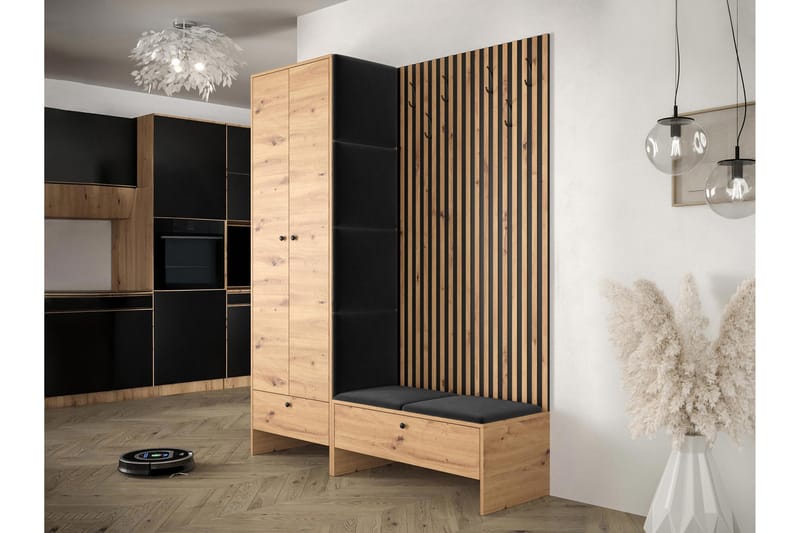 Highboard Dunvegan - Svart - Förvaring - Skåp - Förvaringsskåp