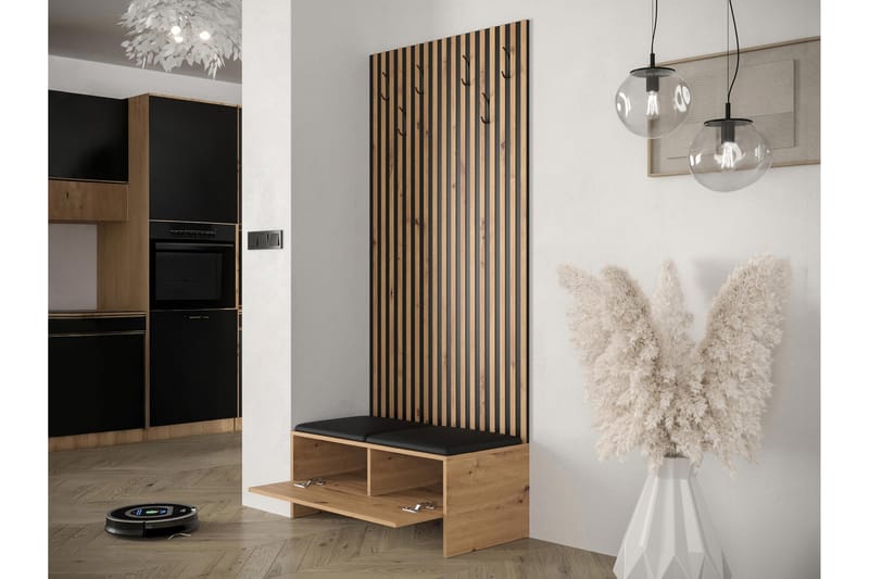 Highboard Dunvegan - Svart - Förvaring - Skåp - Förvaringsskåp