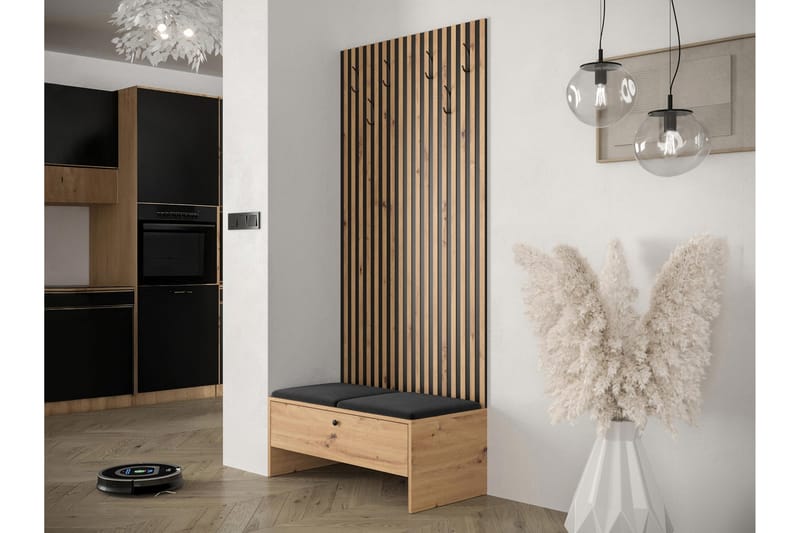 Highboard Dunvegan - Svart - Förvaring - Skåp - Förvaringsskåp