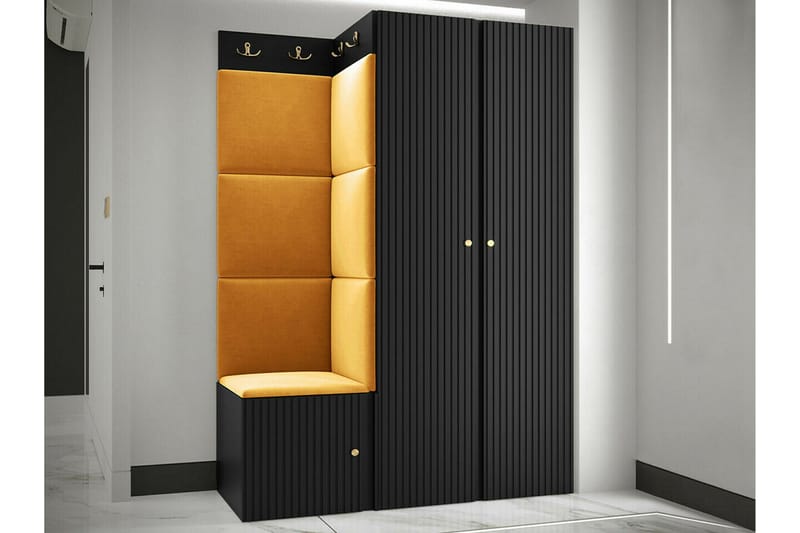 Highboard Dunvegan - Svart - Förvaring - Skåp - Förvaringsskåp